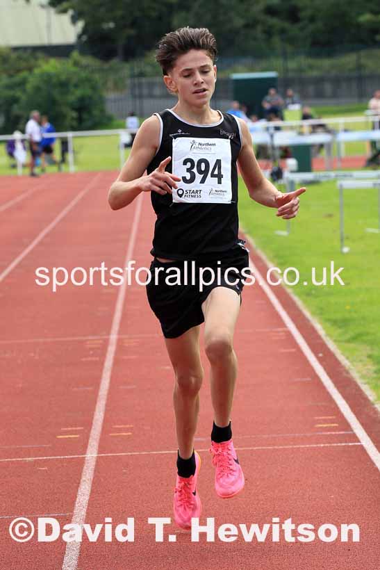 Mens under-17s 3000 metres, 2023 Northern Under-13s, Under-15s and Under-17s, Middlesbrough.  Photo: David T. Hewitson/Sports for All Pics